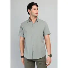 SOVIET - Camisa Lisa Manga Corta