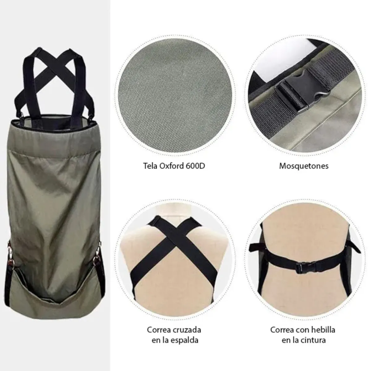 GENERICO - Bolso para cosecha 48x84 cm Casa VIVA
