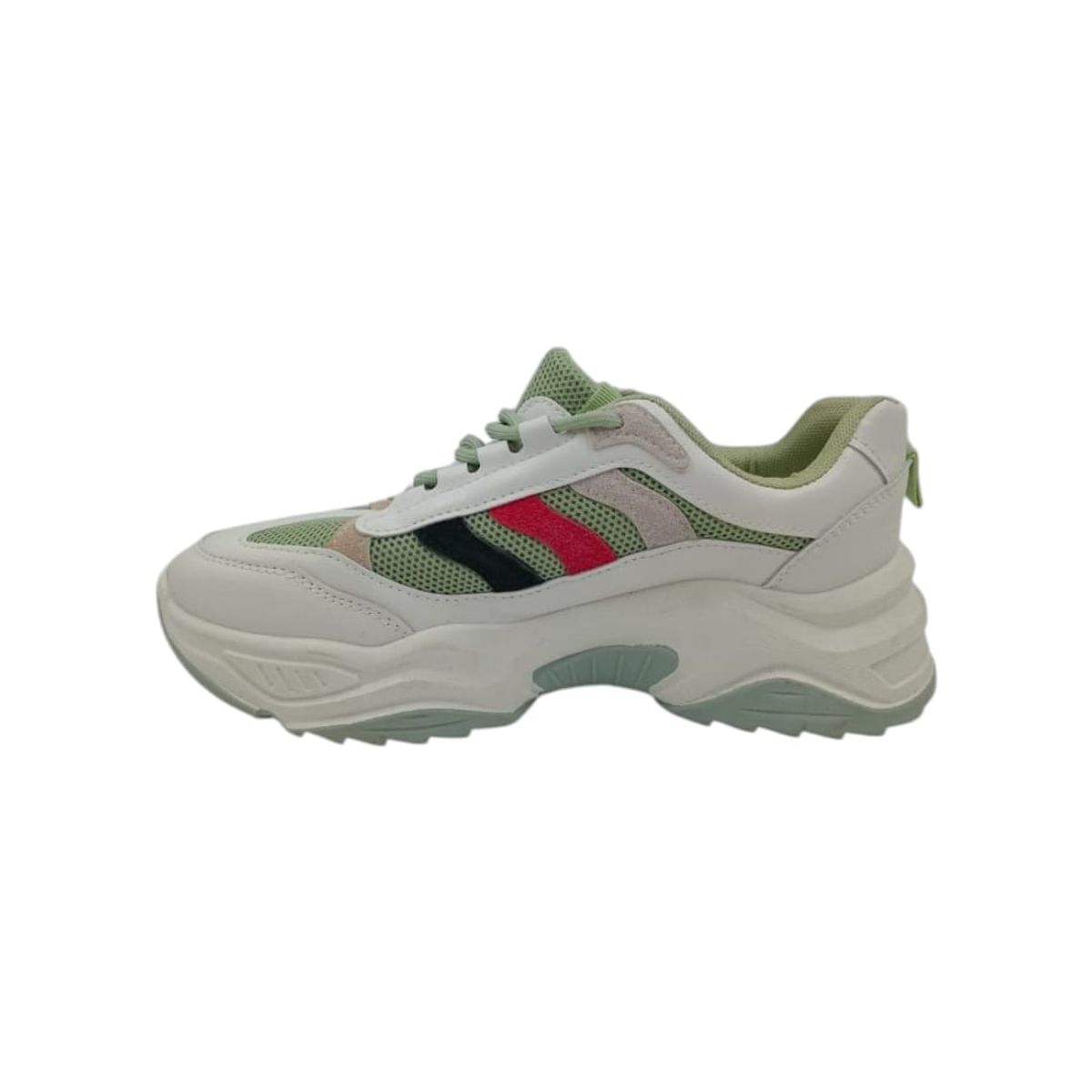 HERIEL - Zapatilla Blanca Plataforma Mujer