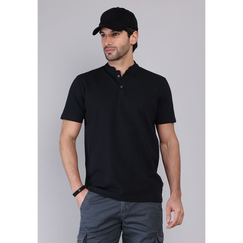 SOVIET - Polera Pique Cuello Mao Soviet SOVIET