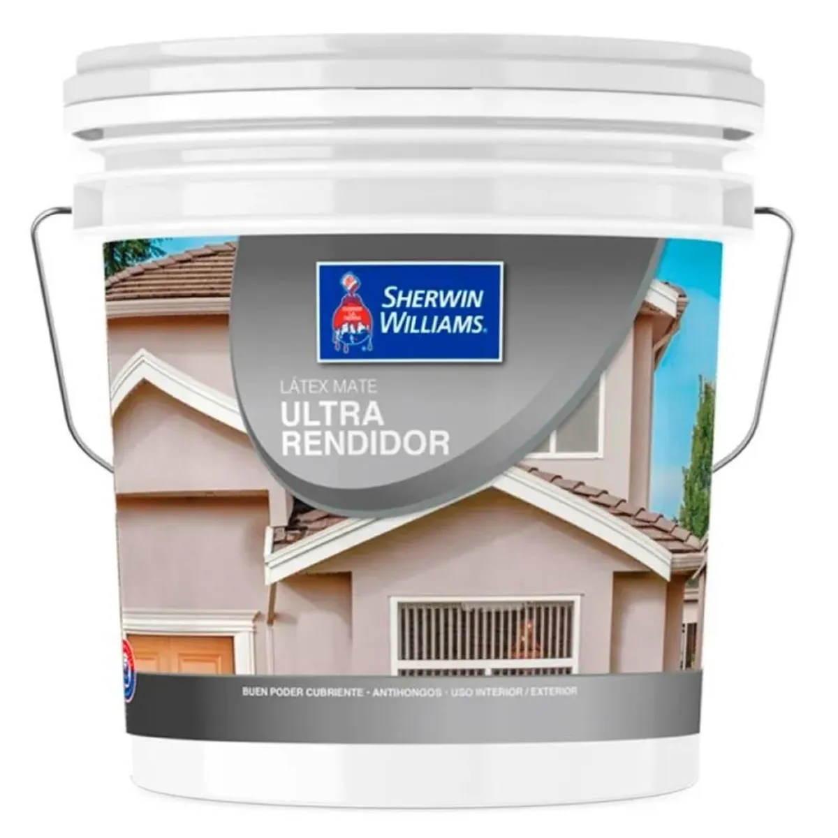 SHERWIN WILLIAMS - Latex mate 4gl blanco base ultrarendidor Sherwin Williams