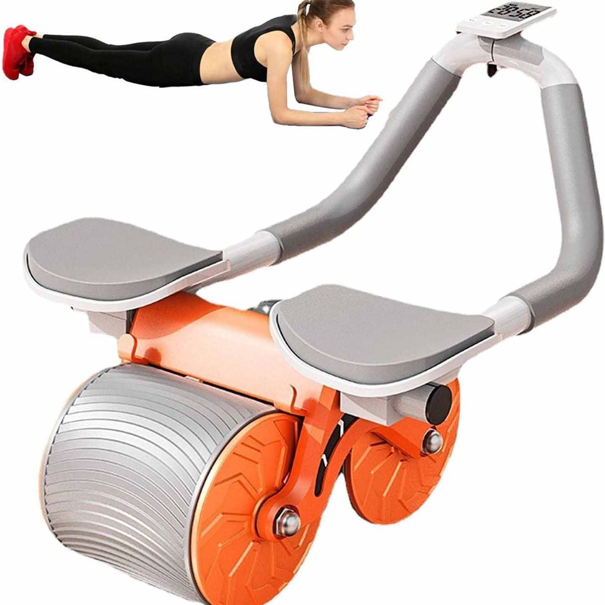 GENERICO - Rueda Abdominal con Soporte y Marcador Digital