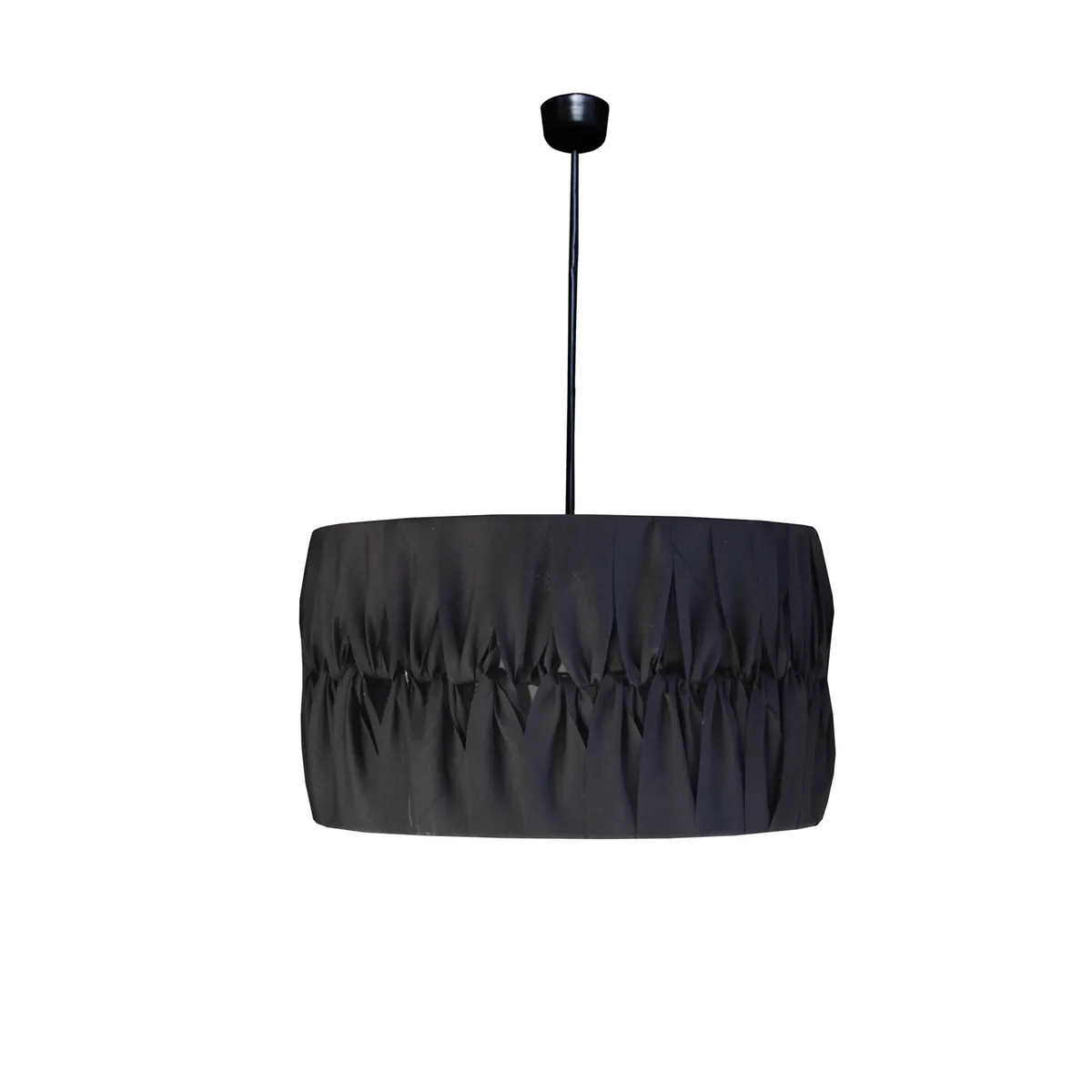 CAROLD STEVENS - Lámpara Colgante Macramé Negro