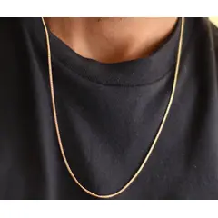 GENERICO - Cadena cubana delgada oro laminado 18k