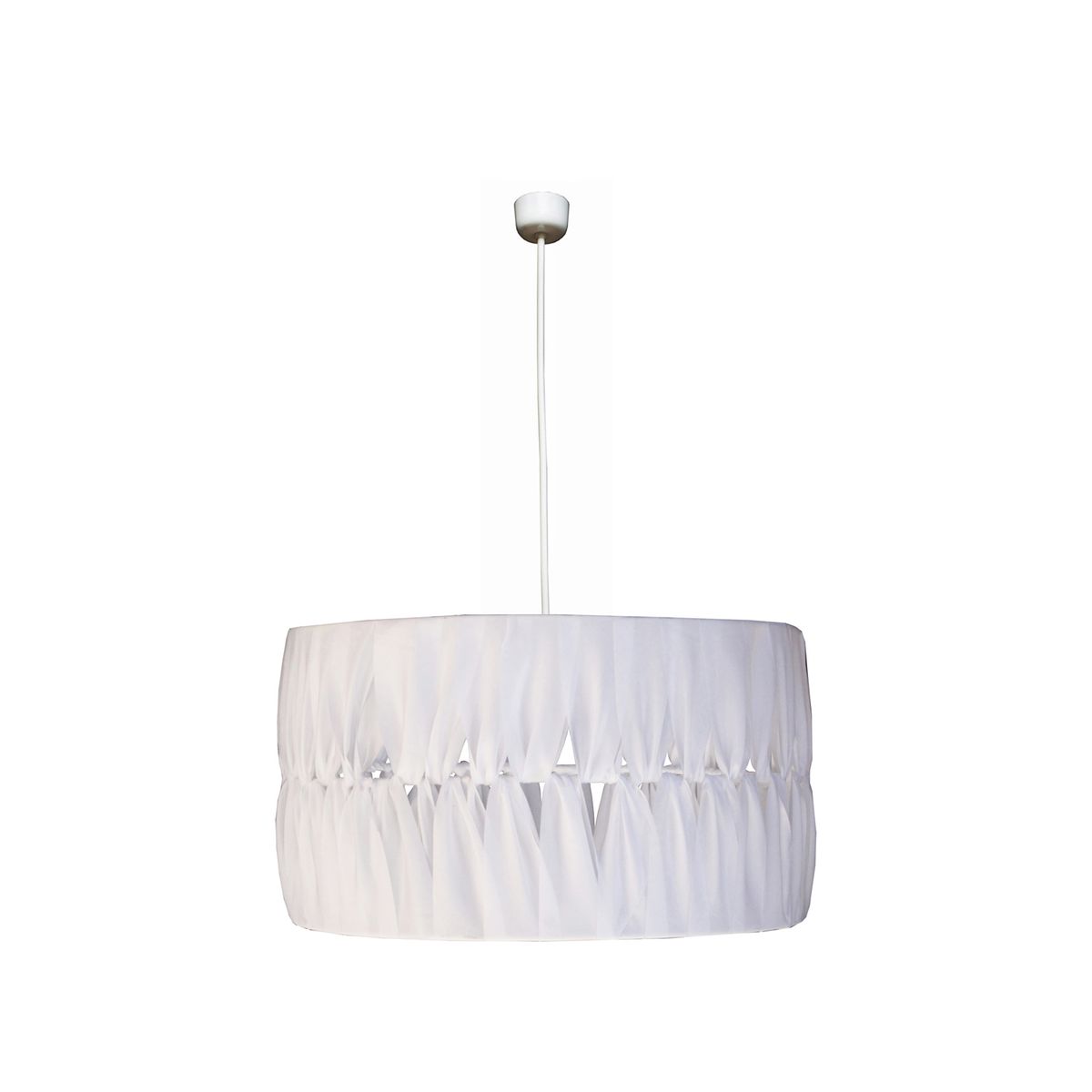 CAROLD STEVENS - Lámpara Colgante Macramé Blanco