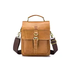 TRAVELWORLD - Bolso de cuero hombro Bullcaptain modelo Djb 302 tablet