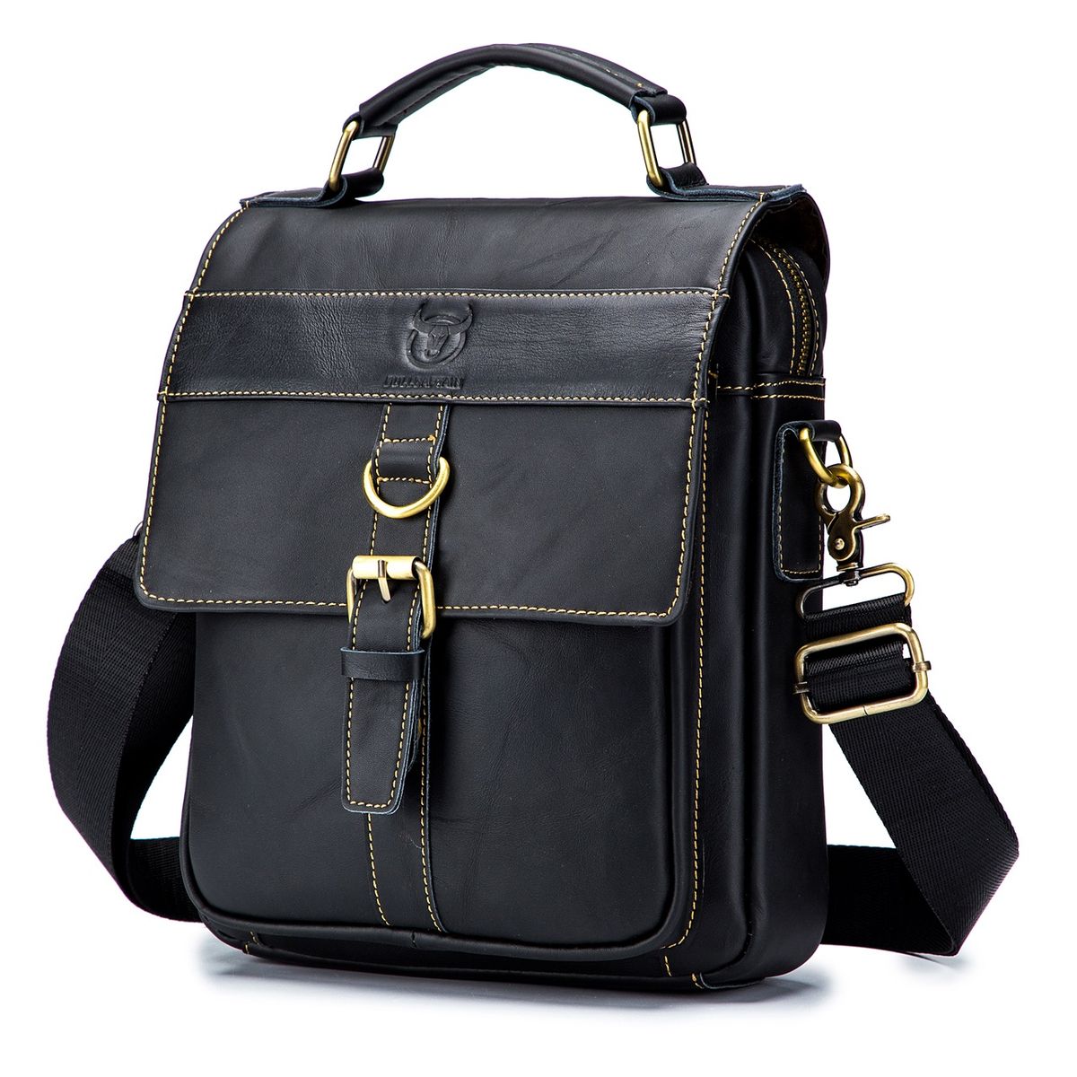 TRAVELWORLD - Bolso de cuero hombro Bullcaptain modelo Djb 302 tablet