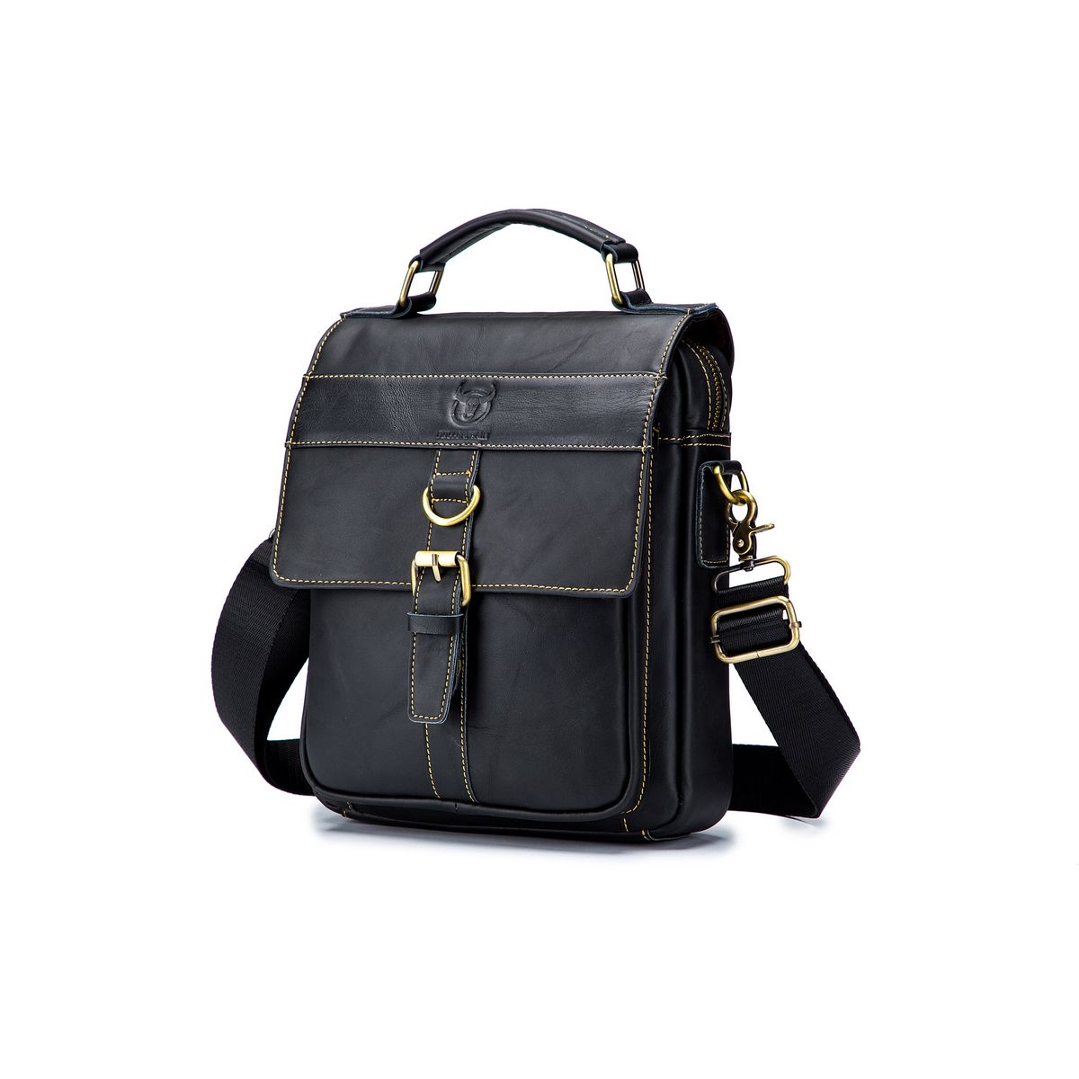 TRAVELWORLD - Bolso de cuero hombro Bullcaptain modelo Djb 302 tablet