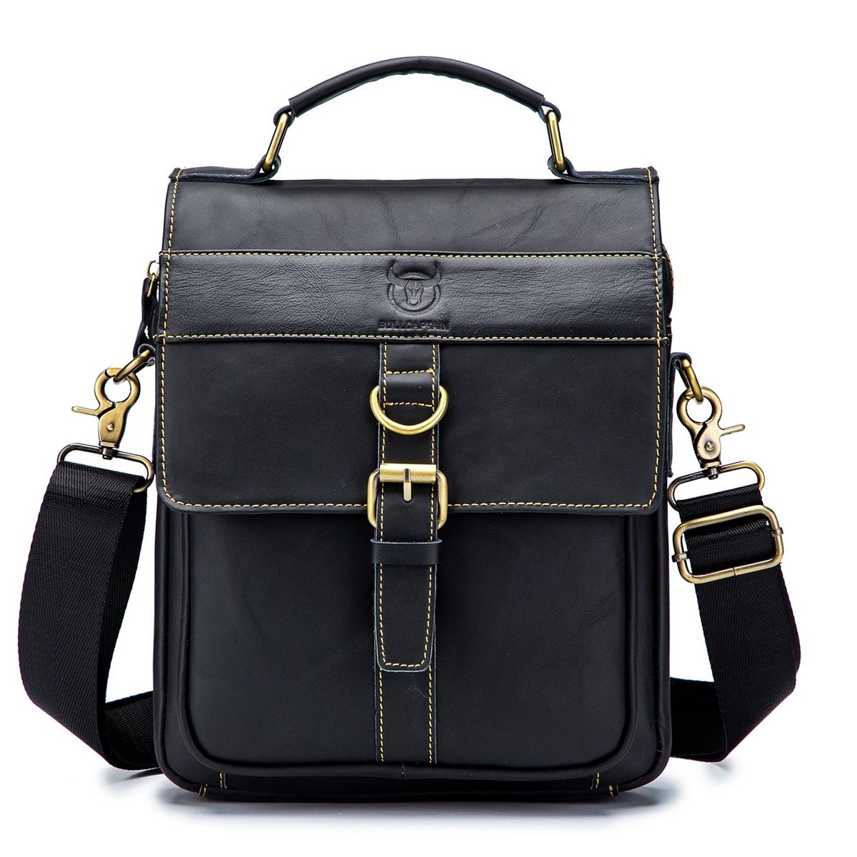 TRAVELWORLD - Bolso de cuero hombro Bullcaptain modelo Djb 302 tablet