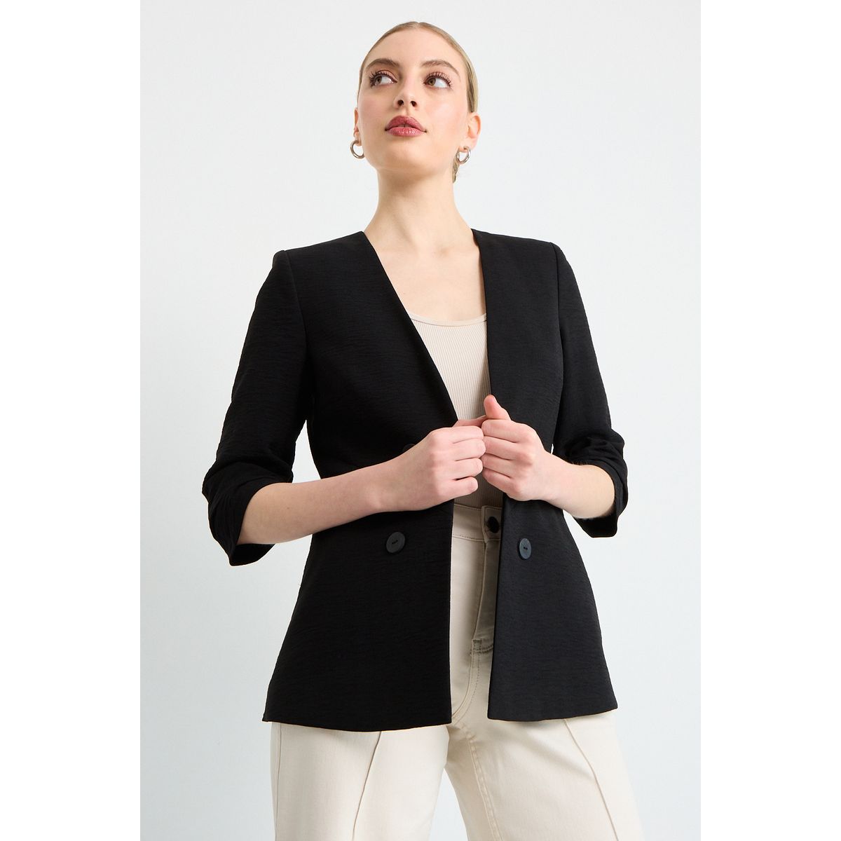 IO - Blazer Mujer Negro Io