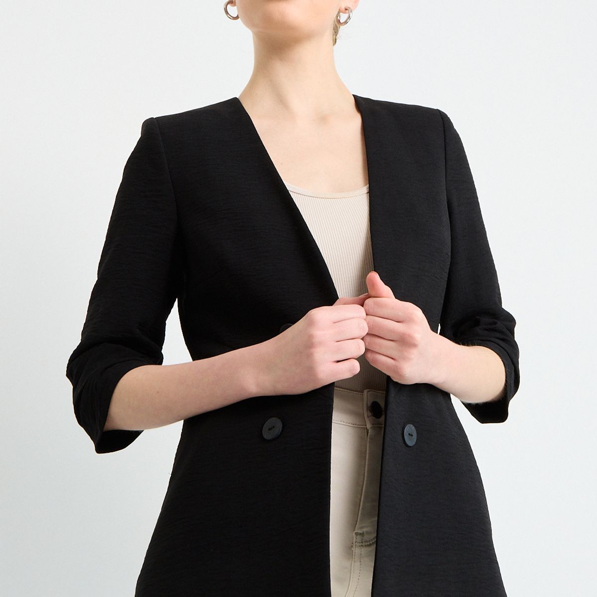 IO - Blazer Mujer Negro Io