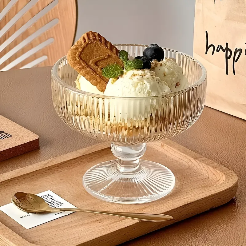 GENERICO - 6 Copas De Helado Copas De Cristal Copas Vidrio Postre Helad