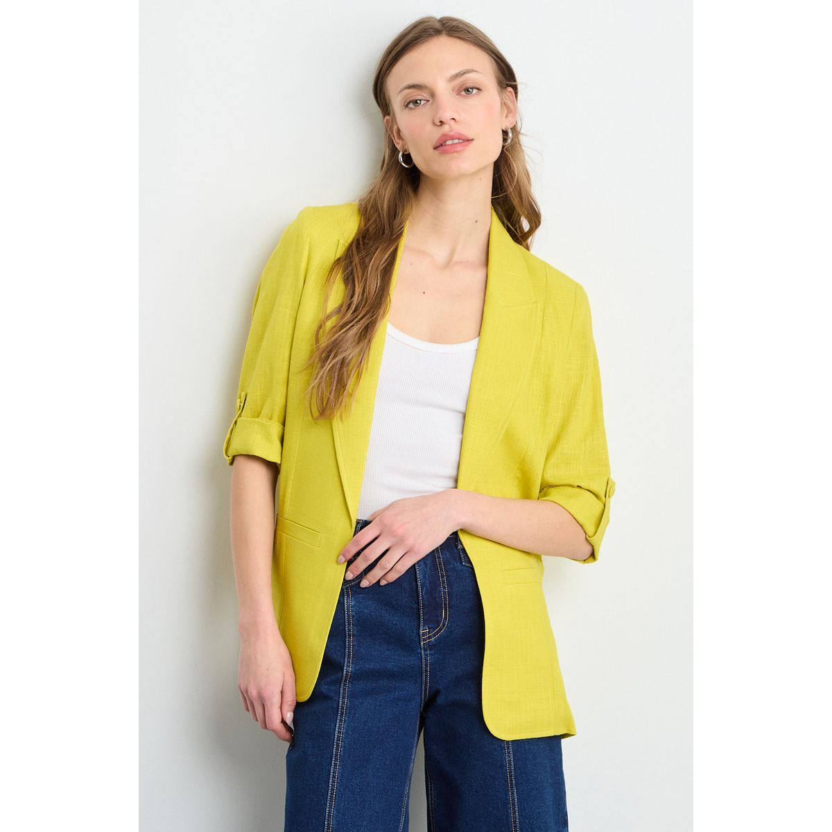 IO - Blazer Mujer Amarillo Io