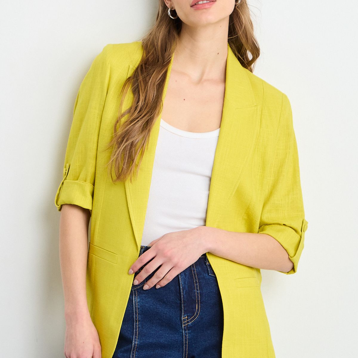 IO - Blazer Mujer Amarillo Io