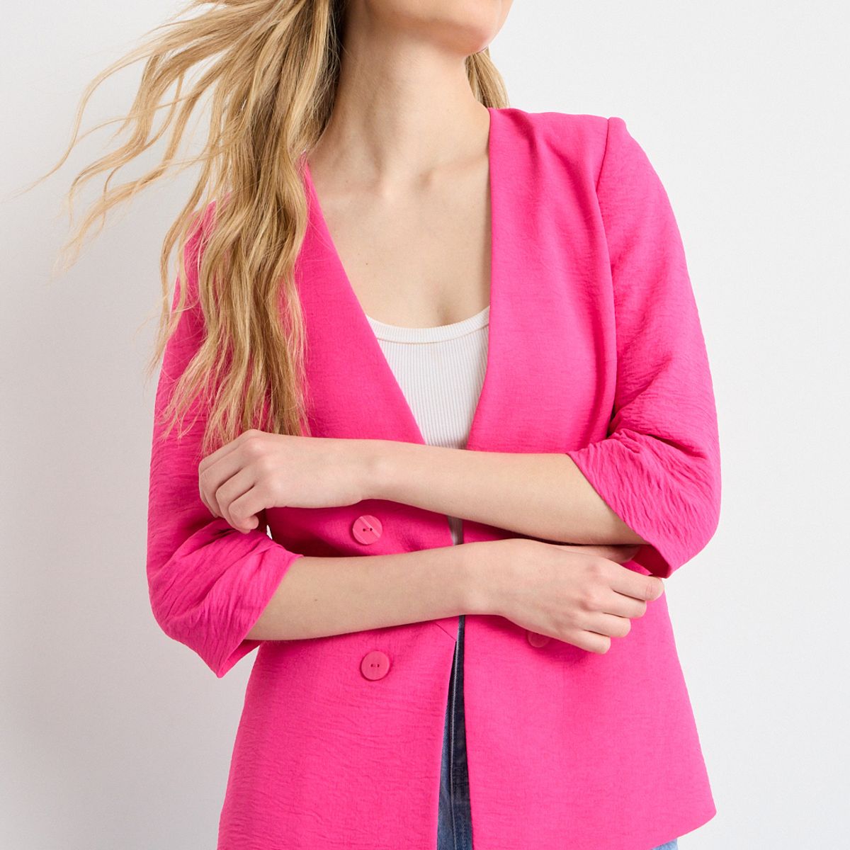 IO - Blazer Mujer Fucsia Io