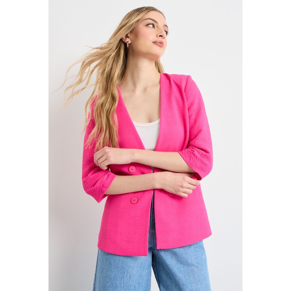 IO - Blazer Mujer Fucsia Io