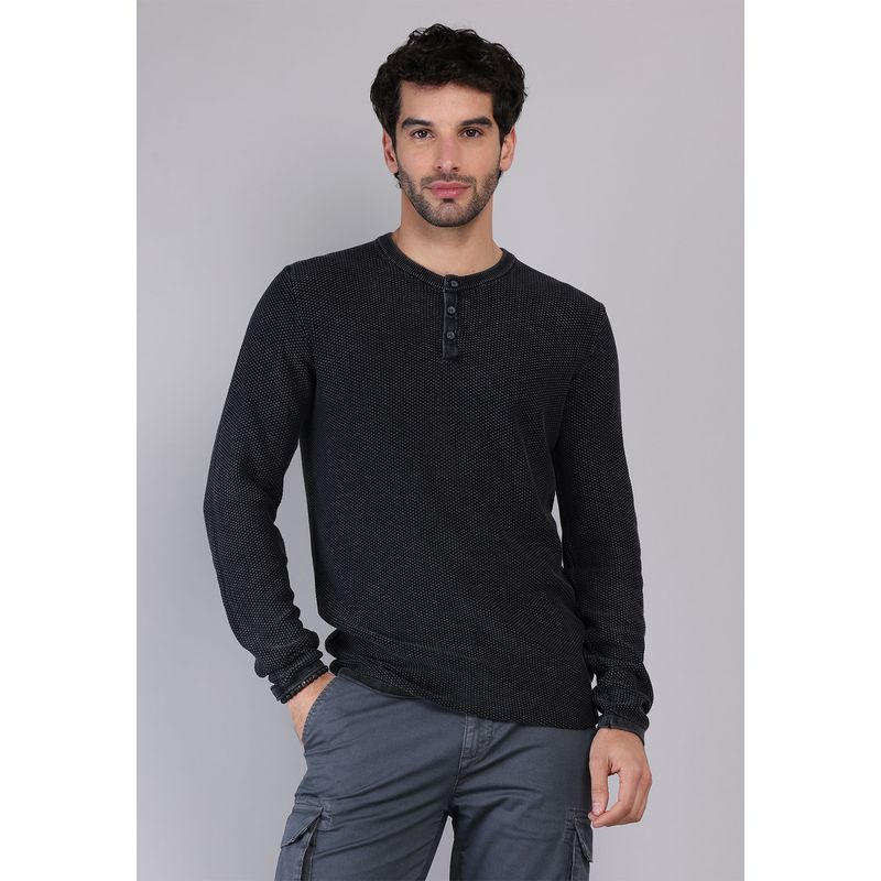 SOVIET - Sweater Cuello Redondo Stone Wash Soviet SOVIET