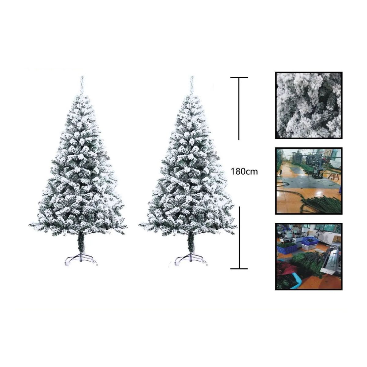 CARIBEE - Arbol de Navidad Nevado 180CM