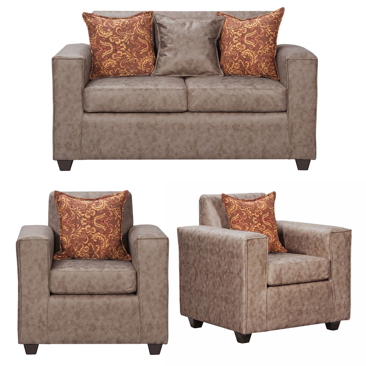 BLACK FACTORY - Juego de Living 2 1 1 Ezeiza