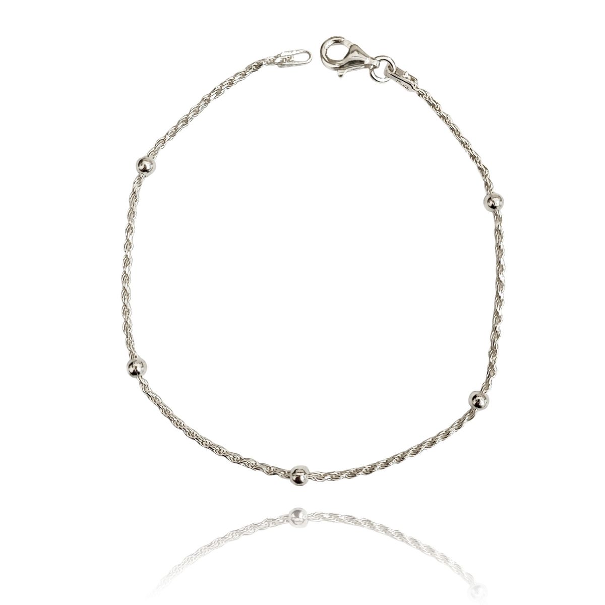 COGGIOLA - Pulsera Turbillón Bola Plata Fina 925