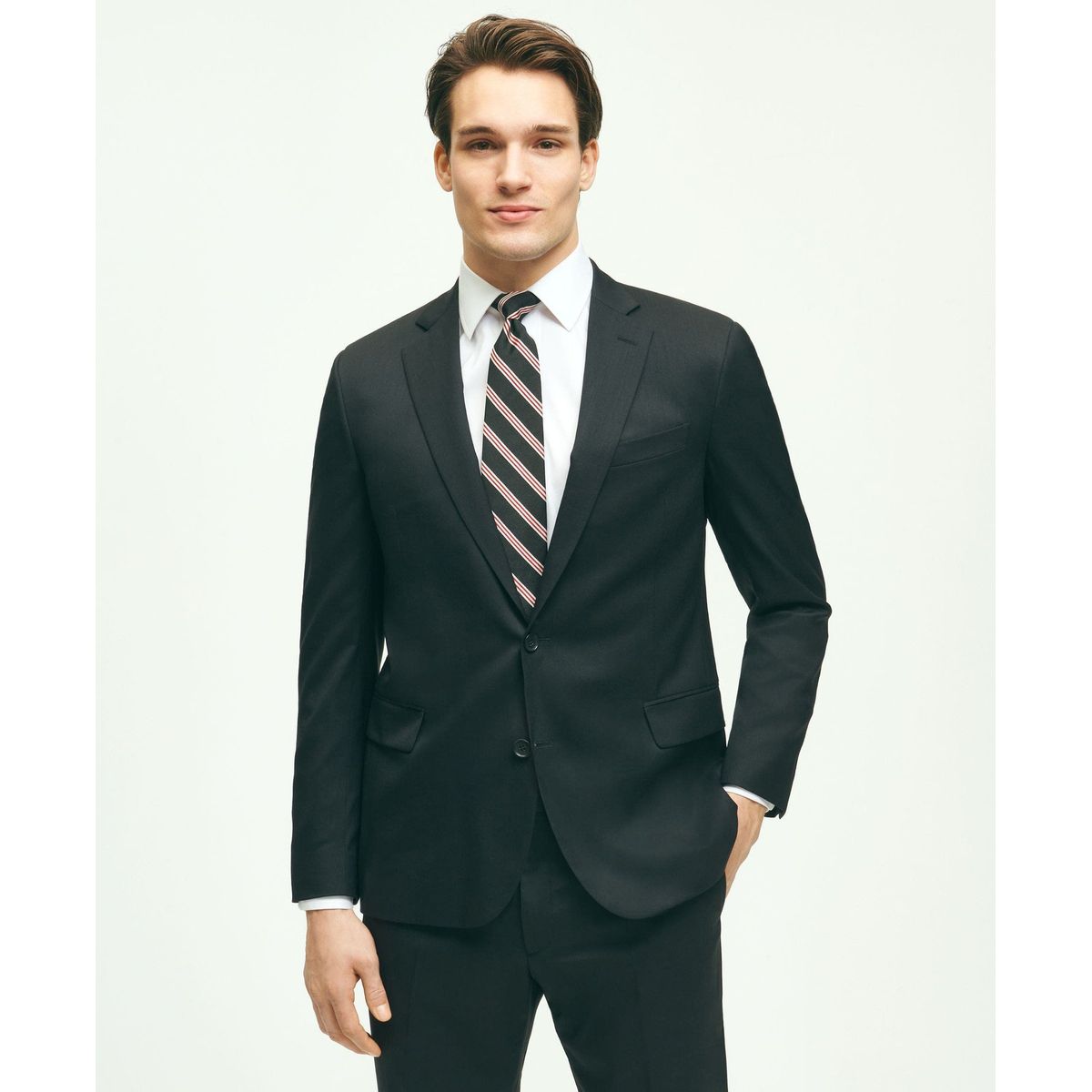 BROOKS BROTHERS - Traje Hombre Two Button 1818 Solids Negro