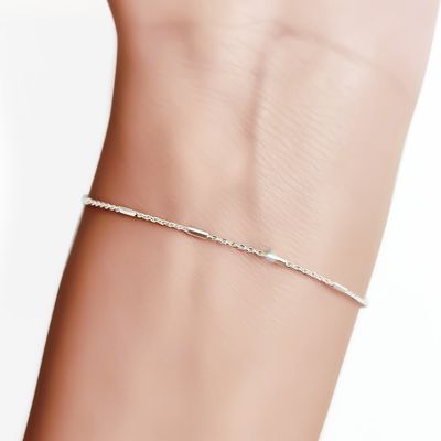 Imagen 2 del producto Pulsera Rolo Tubito Plata Fina 925