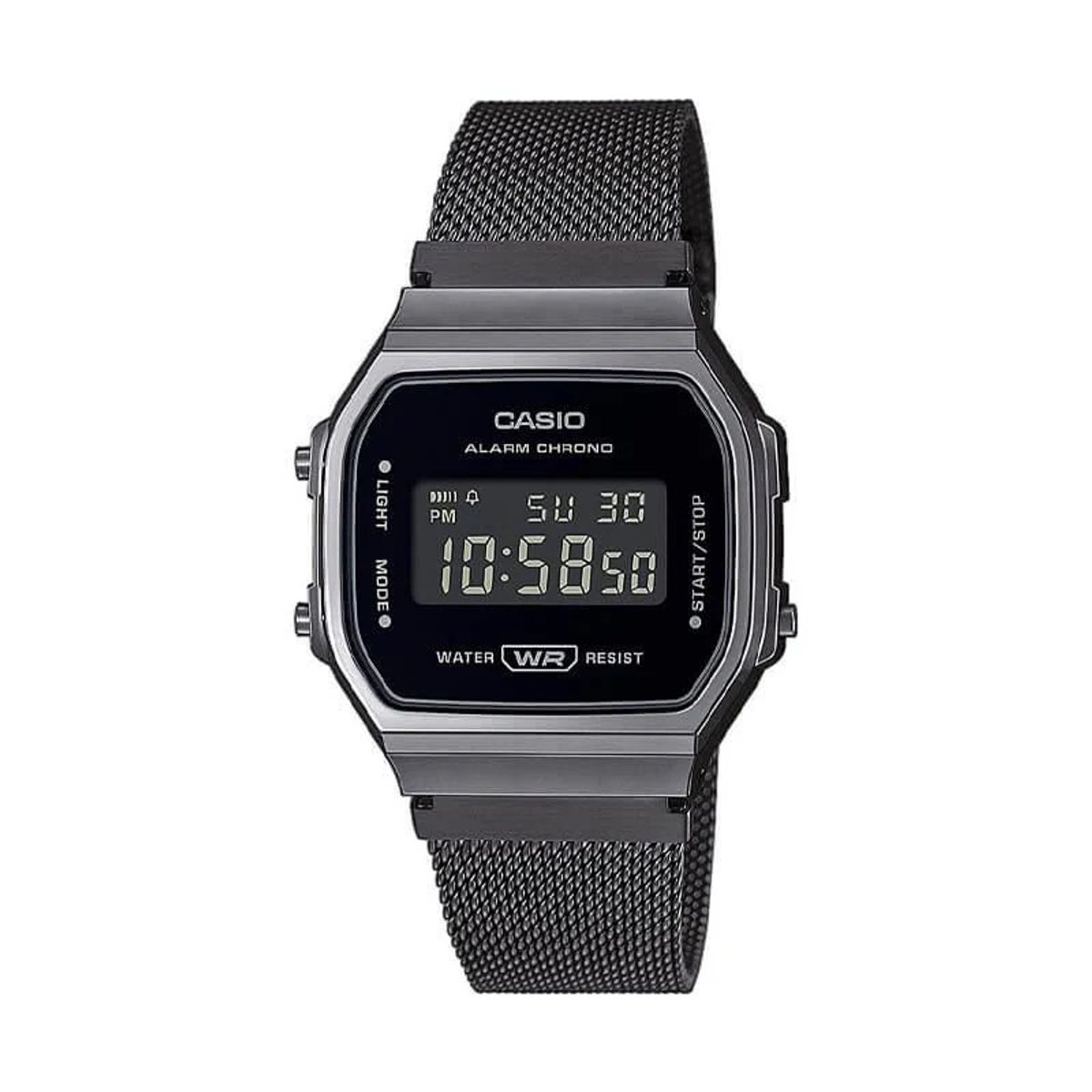 CASIO - Reloj Casio Vintage Unisex A168WEMB-1BDF Negro Pantalla Negativa