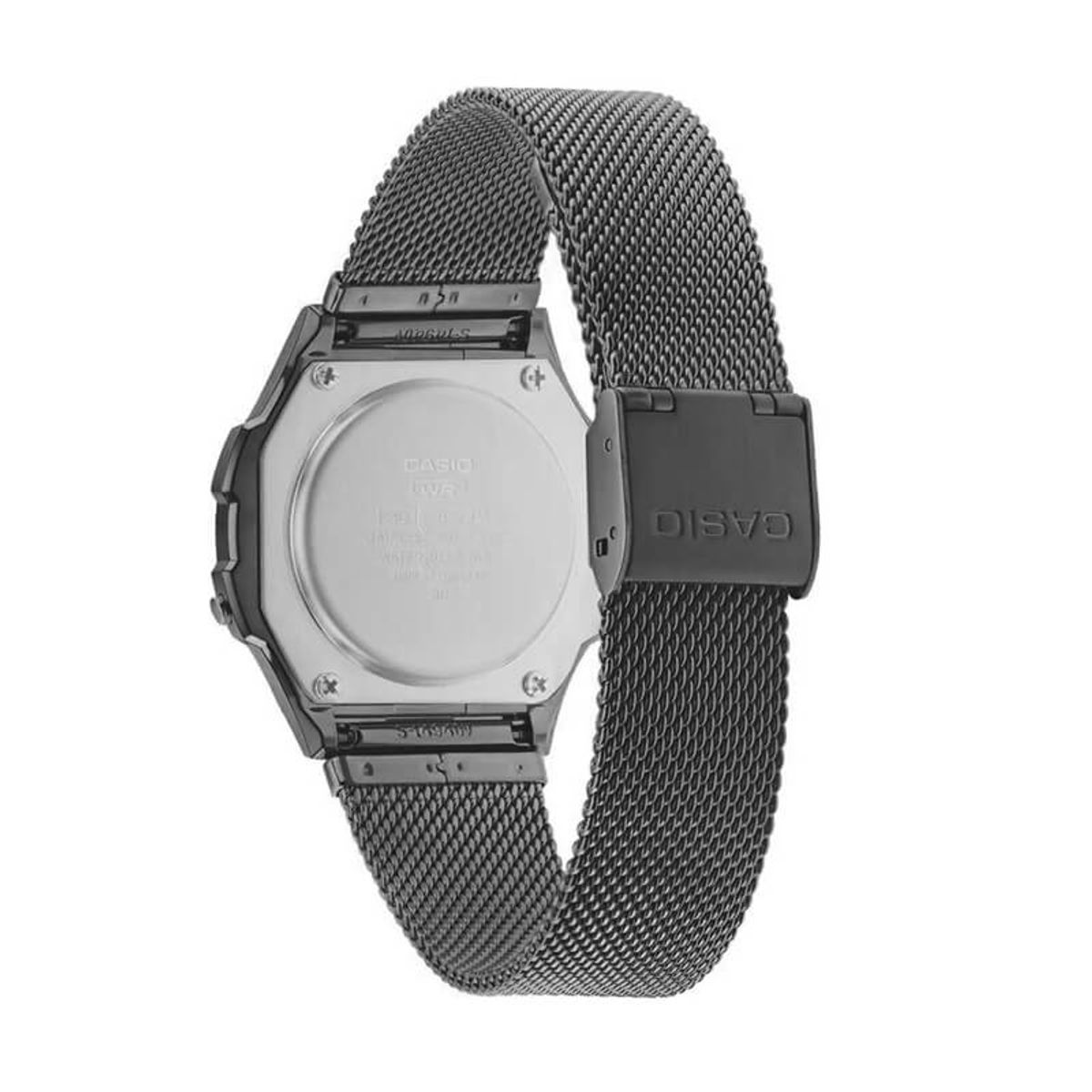 CASIO - Reloj Casio Vintage Unisex A168WEMB-1BDF Negro Pantalla Negativa