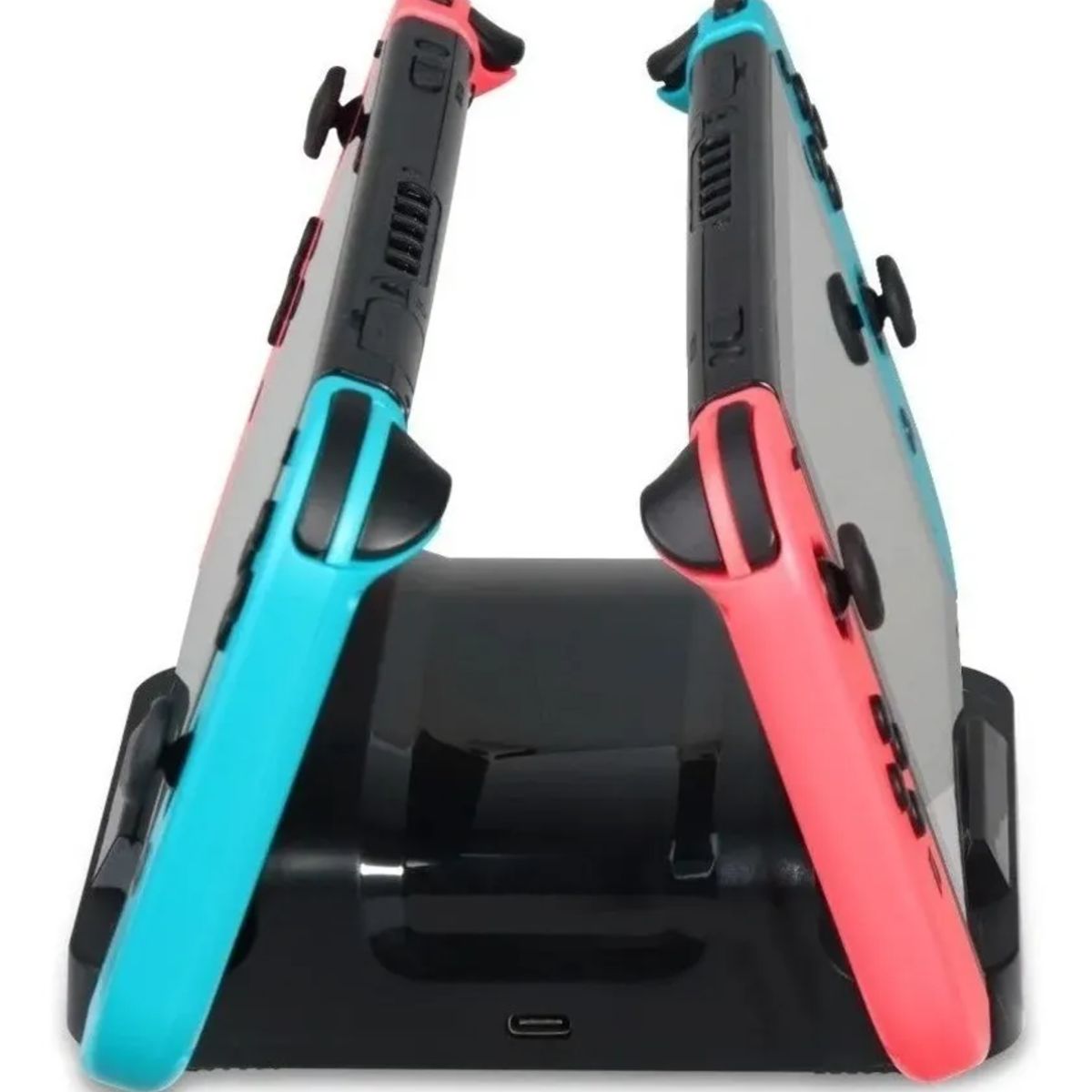 GENERICO - Soporte Nintendo Switch Base Cargador Doble Carga