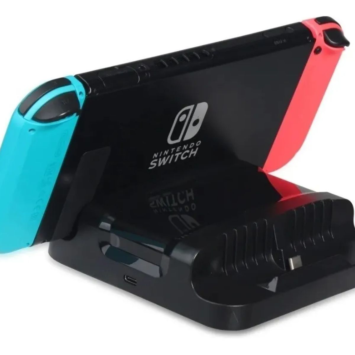 GENERICO - Soporte Nintendo Switch Base Cargador Doble Carga