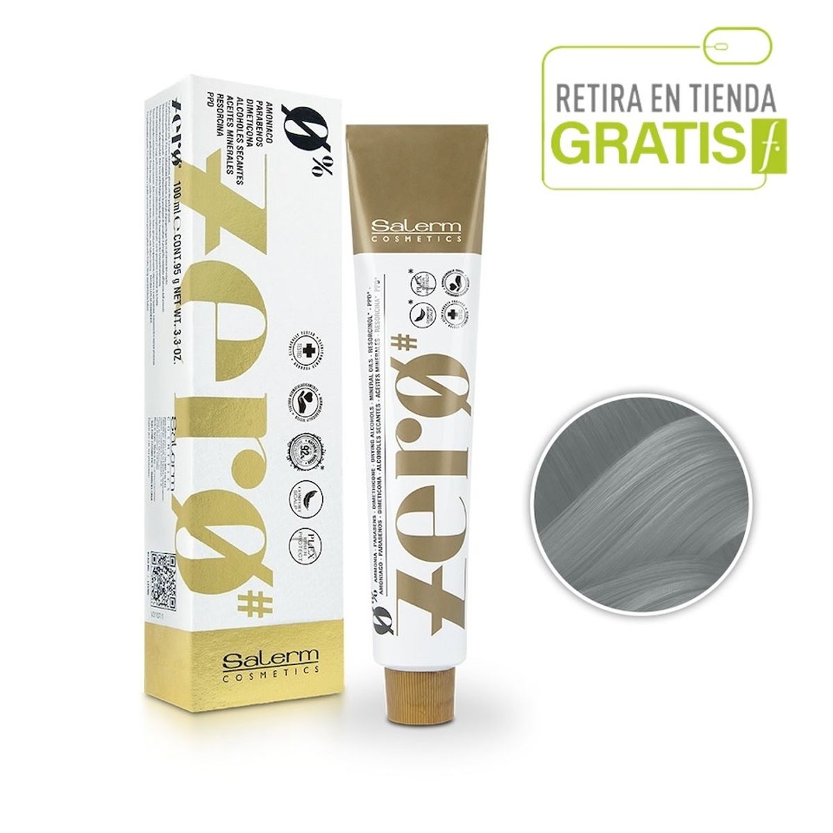 SALERM - SALERM Tintura Zero Sin Amoniaco 0,11 Ceniza intenso