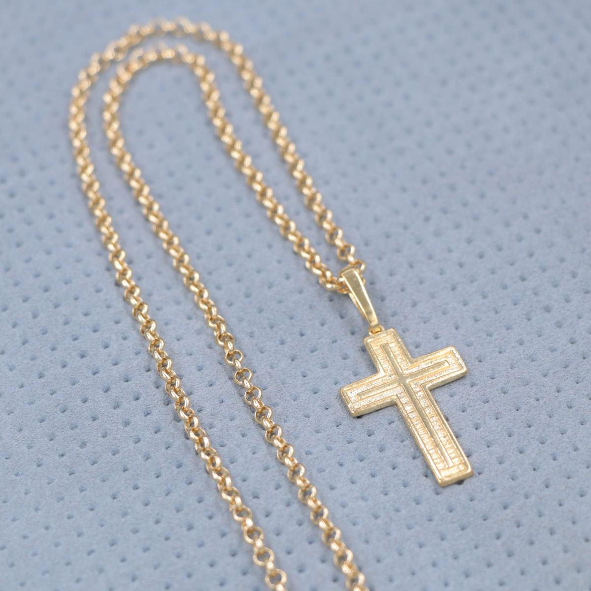 GENERICO - Cadena tejido rolo oro laminado 18k