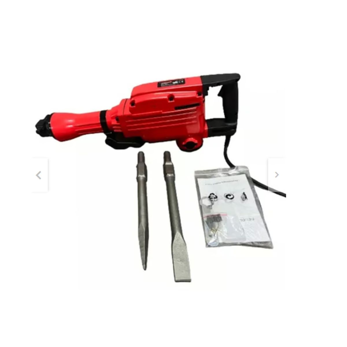 GENERICO - Cango Demoledor 1750W Lic  Japones + 2 Punta Cinceladora