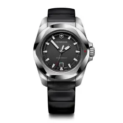 VICTORINOX - Reloj INOX Quartz correa caucho negro