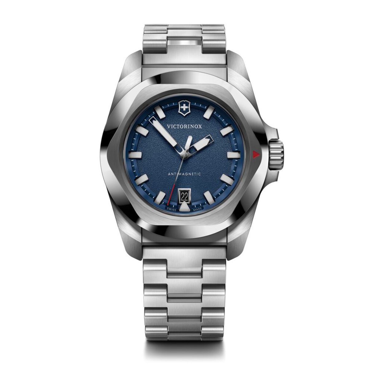 VICTORINOX - Reloj INOX Quartz azul correa acero Victorinox