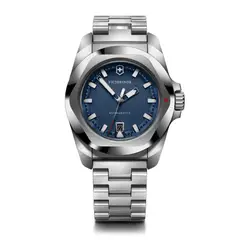 VICTORINOX - Reloj INOX Quartz azul correa acero