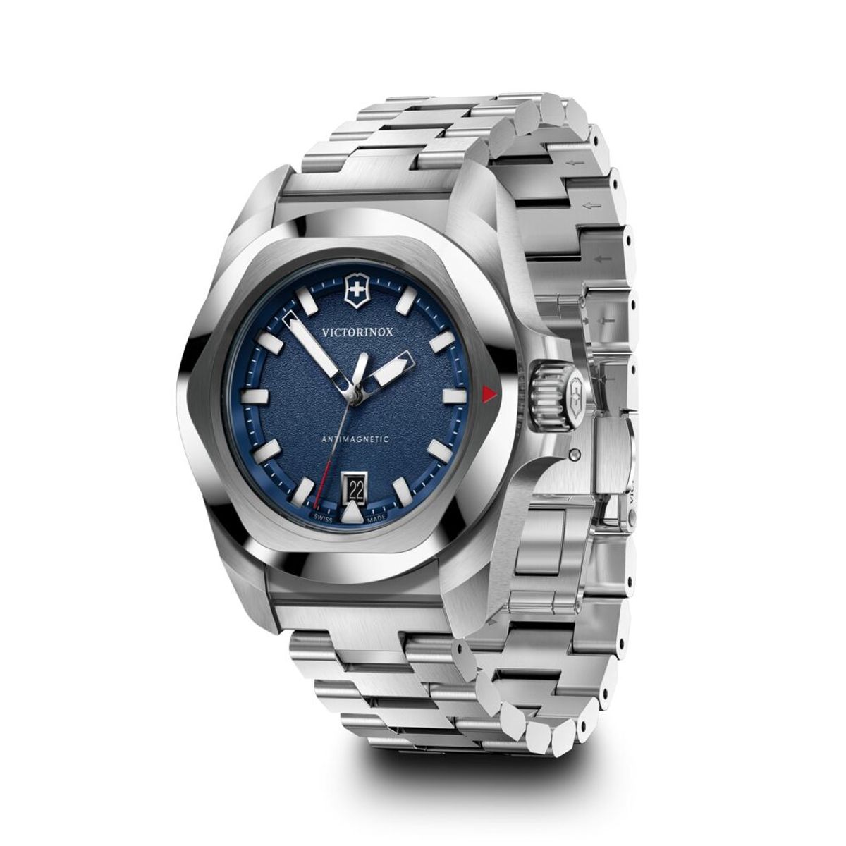 VICTORINOX - Reloj INOX Quartz azul correa acero Victorinox