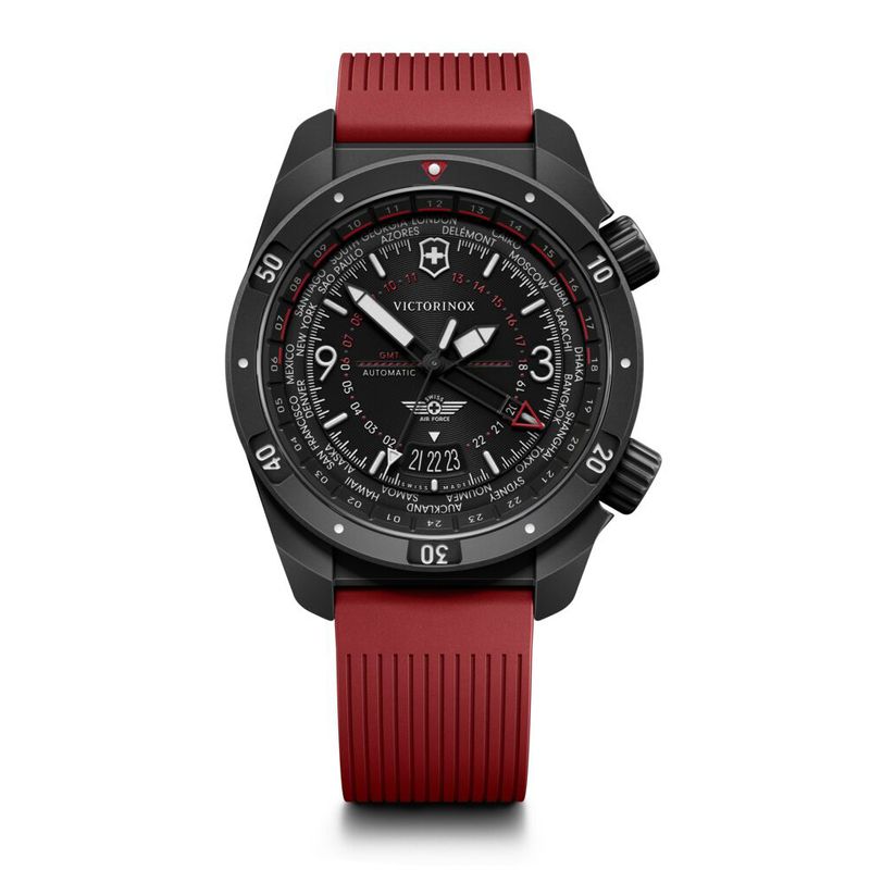 VICTORINOX - Reloj Air Pro Automático correa caucho rojo Victorinox