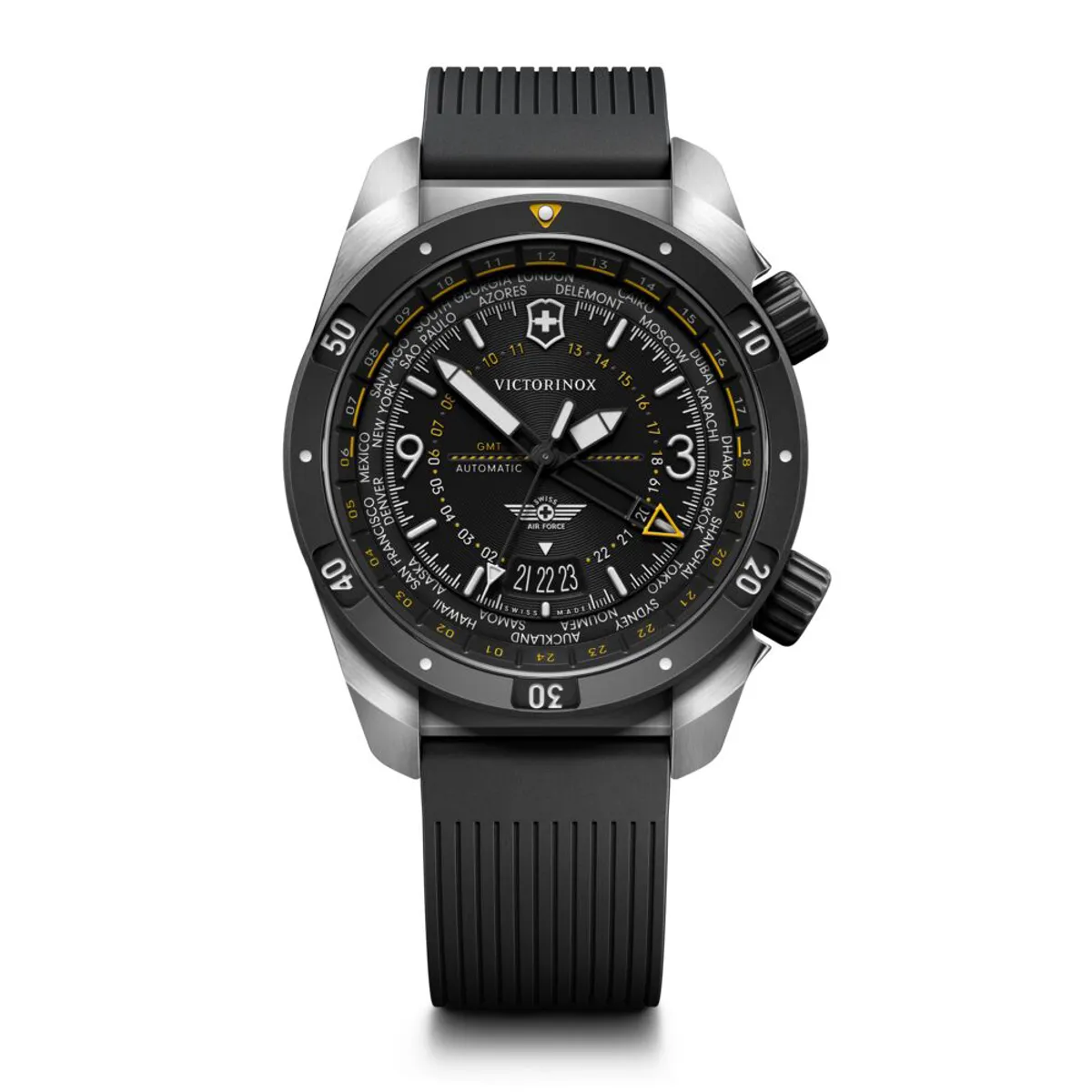 VICTORINOX - Reloj Air Pro Automático correa caucho negro Victorinox