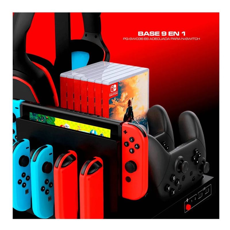 GENERICO - Soporte Vertical Porta Juegos Nintendo Switch