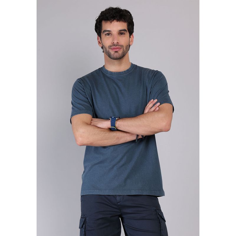 SOVIET - Polera Cuello Redondo Stone Wash Soviet SOVIET