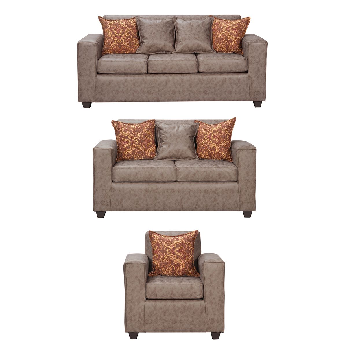 BLACK FACTORY - Juego de Living 3 2 1 Ezeiza