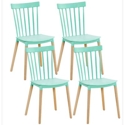 Imagen 1 del producto Pack 4 Sillas Windsor Polipropileno