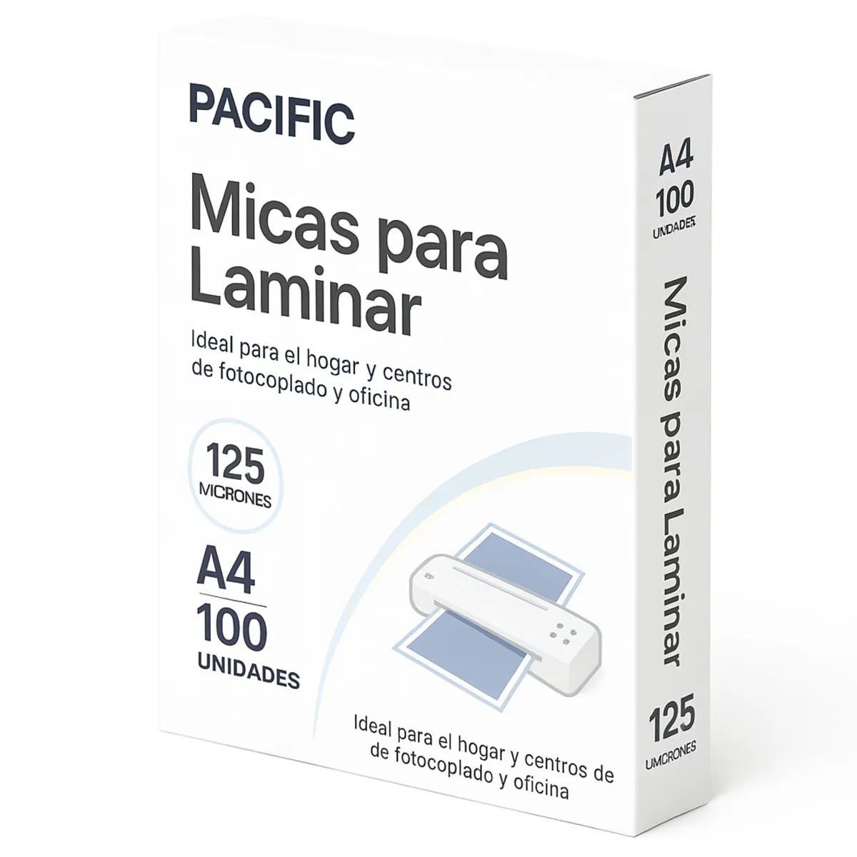 PACIFIC COLOR - Pack de 100 Micas para Termolaminar de 125 Micras