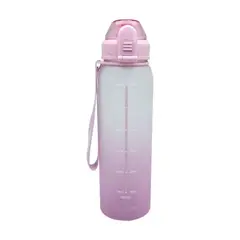 DISNEY - Botella Deportiva Keep Rubber 1l - Diseño Agua - Rosa Claro