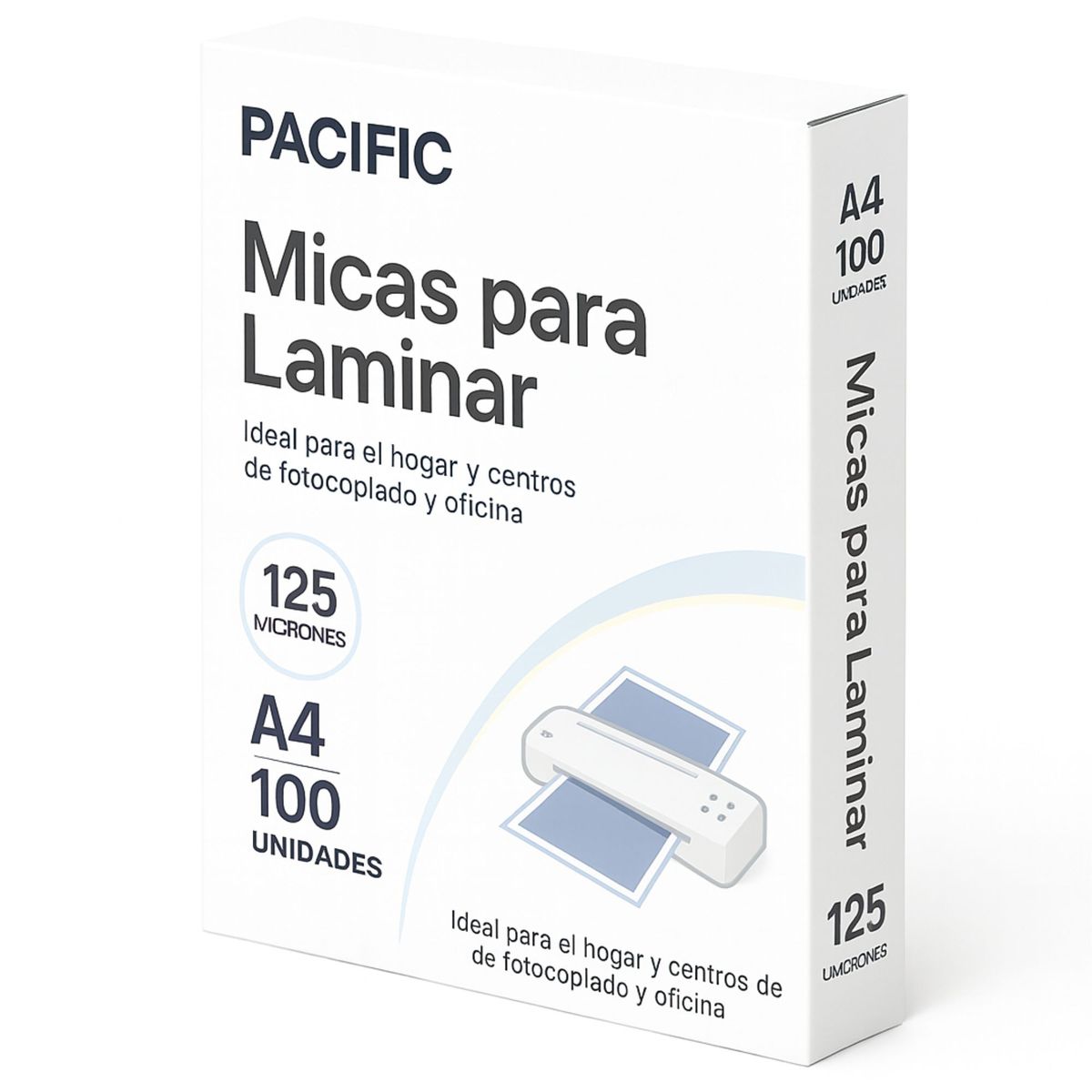 PACIFIC COLOR - Pack de 100 Micas para Termolaminar de 125 Micras