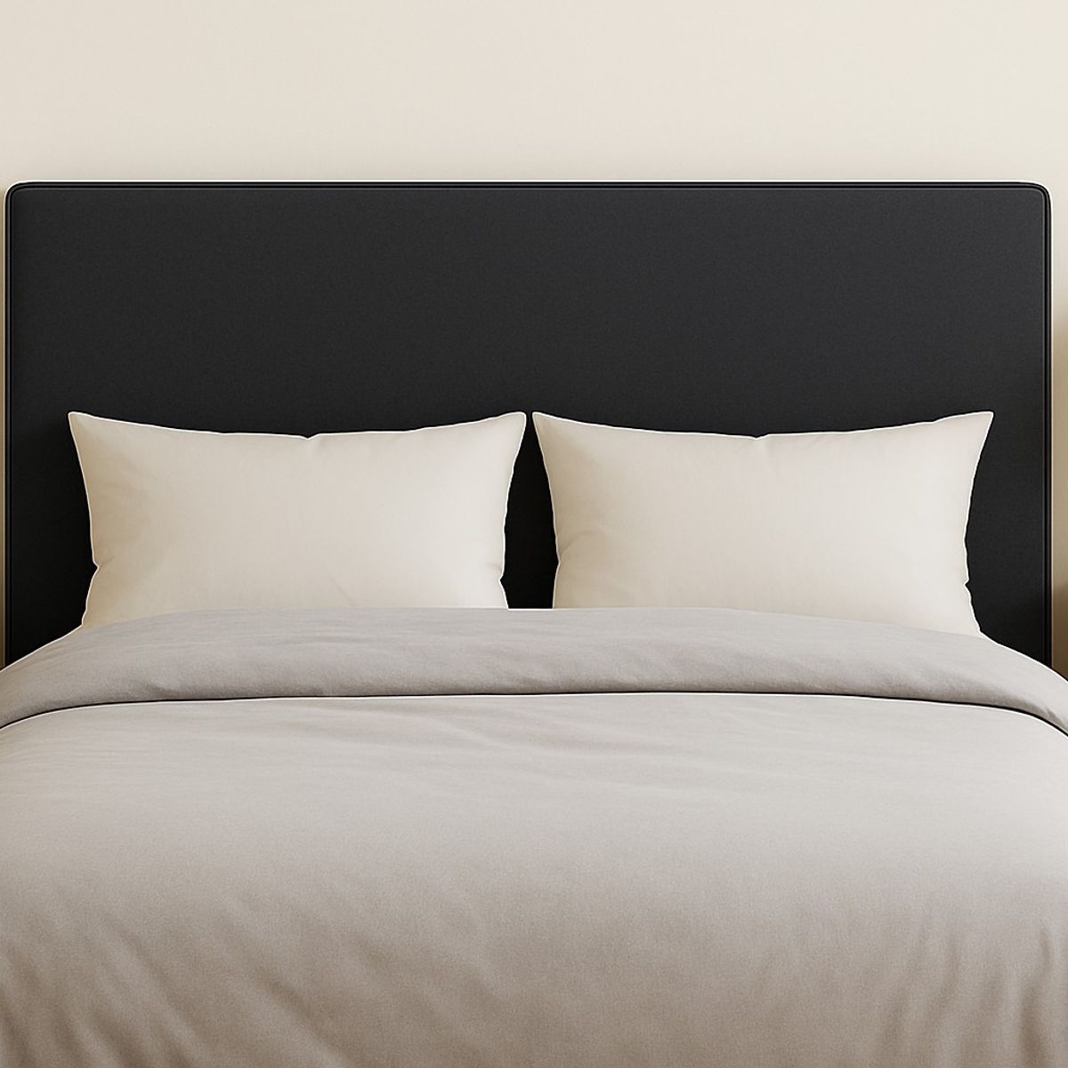 GENERICO - Respaldo Enfundado\Lavable Arrezo Gris Oscuro – 2 Plazas