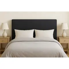 GENERICO - Respaldo Enfundado\Lavable Arrezo Gris Oscuro – 2 Plazas