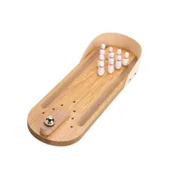 GENERICO - Juego De Bolos Miniatura Para Jugar En Familia Bolos Miniatura