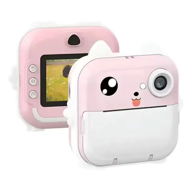 GENERICO - Cámara Instantánea Para Niños Con Impresora Color Rosa
